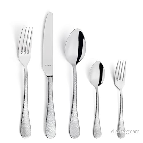 AMEFA Sierra bestickset 30 delar matbestick för 6 personer med hammarslag design 8711155501558