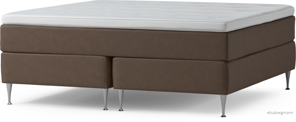 Delux Dream Kontinentalsäng, dubbelsäng med bäddmadrass och sängben 7bny4