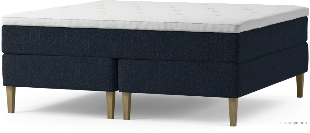 Delux Dream Kontinentalsäng, dubbelsäng med bäddmadrass och sängben gr3pj