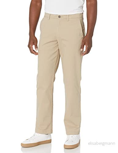 Amazon Essentials herr rak passform vardaglig stretch chinos byxa, kaki brun, 33 B x 30 L 191770601464