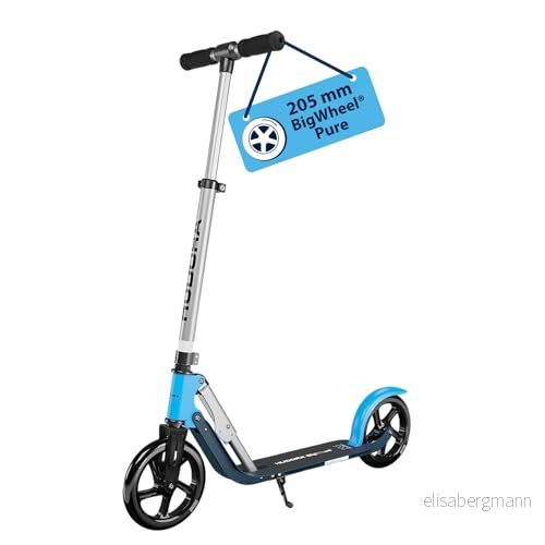 HUDORA Bigwheel 205 Pure 14318 Sparkcykel, Blå, Silver, Upp till 100 kg 4005998143780