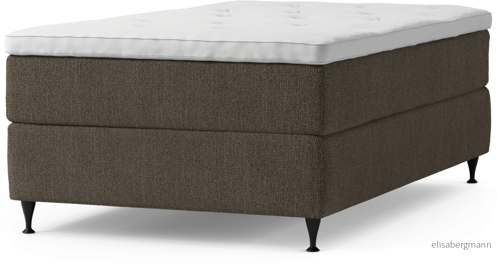 Delux Dream Kontinentalsäng, enkelsäng 120 cm med bäddmadrass och sängben jb17m