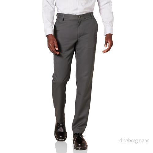 Amazon Essentials Herr Slim Fit klänning med platt framsida, mörkgrå, 34 B x L 195111847832