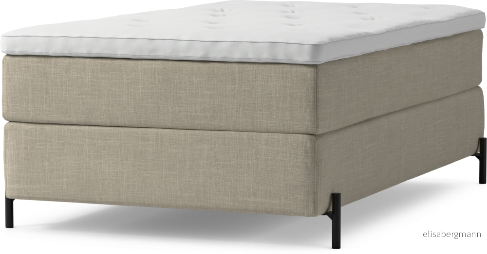 Delux Dream Kontinentalsäng, enkelsäng 120 cm med bäddmadrass och sängben cVzYf
