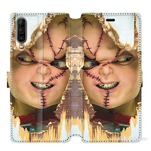 Läderfodral för Wiko View 4/View 4 Lite Chucky vit 3614849882245