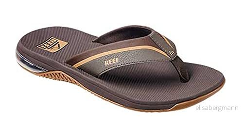 REEF mäns ankare flip flop, Brunt tuggummi, 44 EU 195333350929