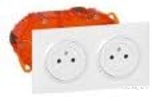 Legrand 300400 Dual Power Kit 2P+T Surface Dooxie 16A förkopplad, vit finish 3414971089228