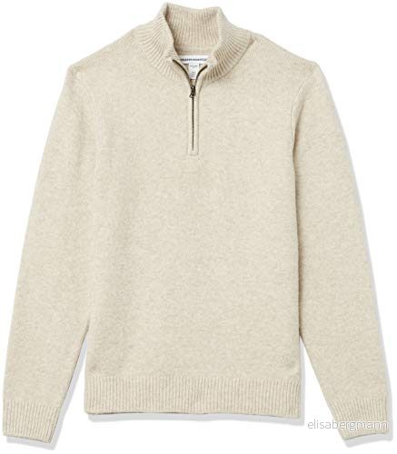 Amazon Essentials långärmad mjuk beröring kvartsblixtlås, benvit, small 195111096971