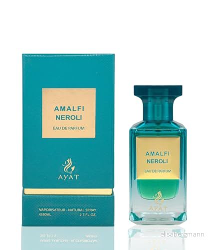 AYAT PERFUMES Eau De Parfum 80 ml från Dubai orientalisk och fruktig doft för kvinnor män en sensuell, tidlös modern unisex (Amalfi Neroli) 5060908996909