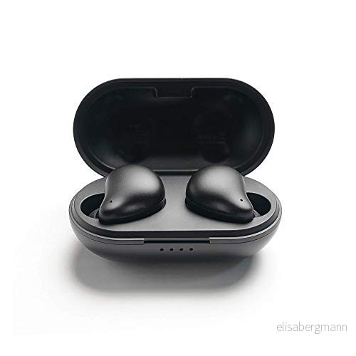 Smpl Premium True Wireless hörlurar Bluetooth 5.0, med 30 timmars speltid, touchkontroll, trådlösa stereoljud, inbyggd mikrofon svart 873234007509