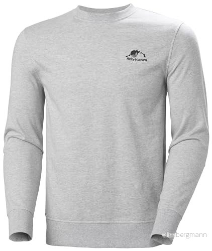 Helly Hansen Nord Graphic Crew herrtröja, 952 grå melange, L 7040059223633