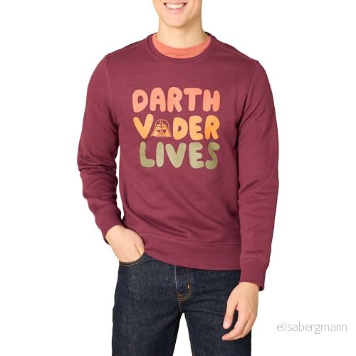 Amazon Essentials Disney Marvel Star Wars herrtröja med rund hals, Vader Lives, X-Large 196433541484