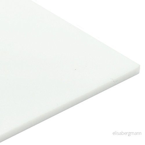 2 mm Perspex vit glans akryl plastark (297 x 210 mm/A4) 5060682951842