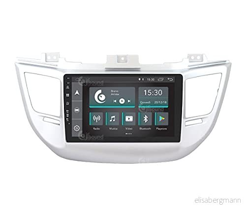 Jf Sound car audio system Specifik bilradio för Hyundai Tucson med standard radiobas Android GPS Bluetooth WiFi USB DAB+ Touchscreen 9" 4core Carplay AndroidAuto 8059307178631