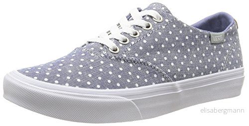 Vans W Winston Decon, lågklackade sneakers för kvinnor, blå polkaprickig vit, 18.5 EU 617932621076 Vans W Winston Decon, lågklackade sneakers för kvinnor, blå polkaprickig vit, 18.5 EU 617932621076