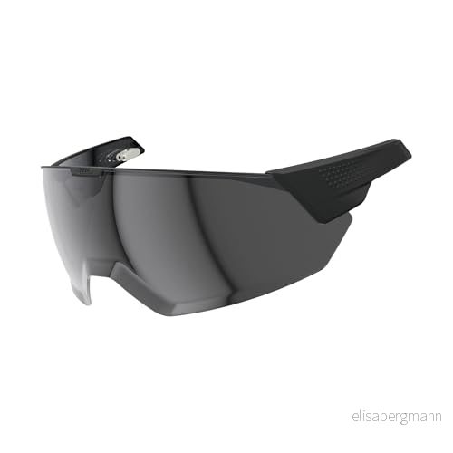 ABUS MagneticVisor för cykelhjälmen HYP E samt varianterna ACE och BL.ACE magnetiskt hjälmvisir skyddar i väder vind tillbehör till cykelhjälm storlek S/M, rök 4003318943218