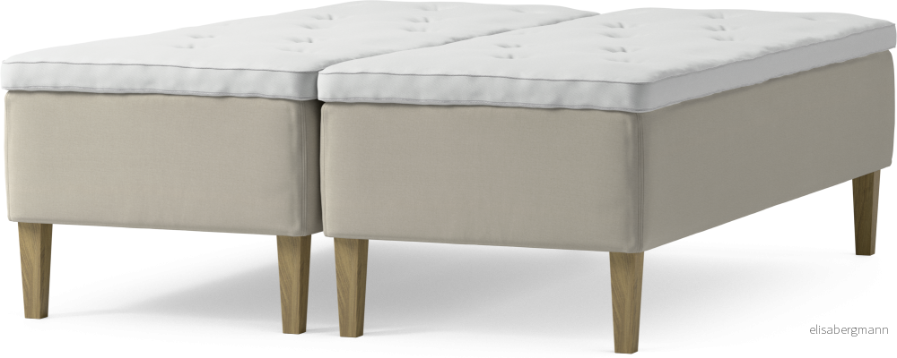 Delux Dream Ramsäng, dubbelsäng med bäddmadrass och sängben iH7X7
