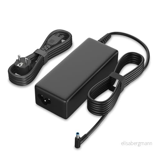 ANTWELON 65W Laddare 19,5V 3,33A Nätaggregat Nätadapter för HP Pavilion x360 11 14 15, Envy 13 15 17, Elitebook 820 840 850 G3 G4, ProBook 450 650 640 G5 G4 G6 G7, Spectre X2 Blå TIP 4,5mm 618202406577