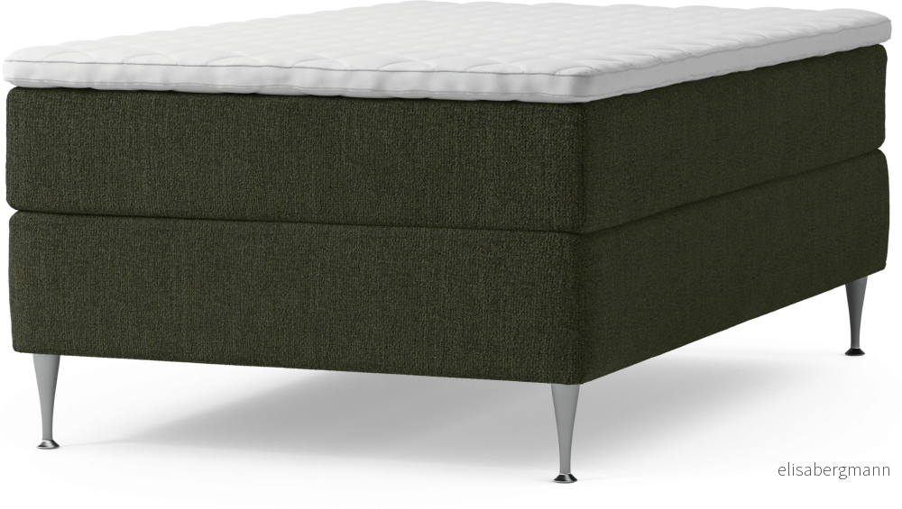 Delux Dream Kontinentalsäng, enkelsäng 120 cm med bäddmadrass och sängben nRcqX