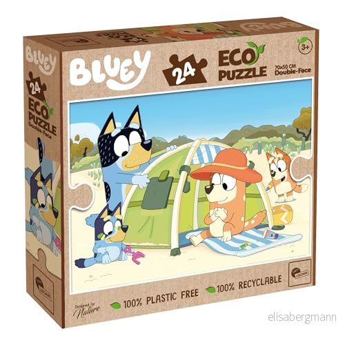 LISCIANI Bluey Eco-pussel - 24 bitar - För barn från 3 år - 50x70 cm - 8008324104802 8008324104802
