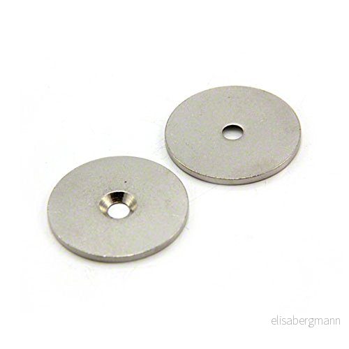 Magnetexpert 32 mm diameter x 2 tjock 4 c/handfat stålskiva (paket med 10) 5055641212256