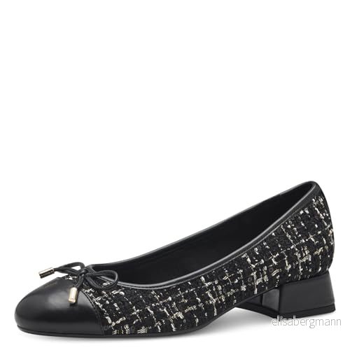 MARCO TOZZI dam 2 2207 43 pumps, Svart kam, 39 EU 4064232073757