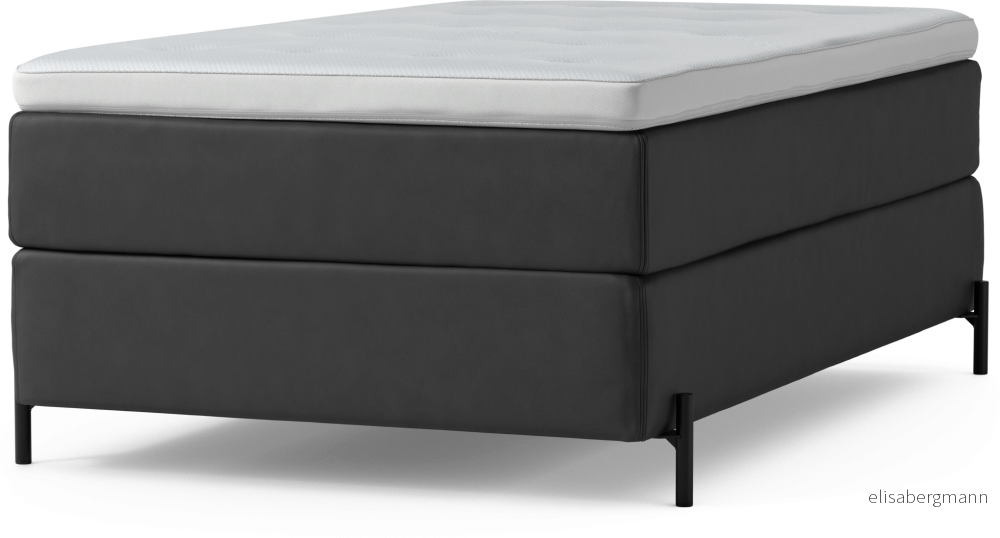 Delux Dream Kontinentalsäng, enkelsäng 120 cm med bäddmadrass och sängben leHoi