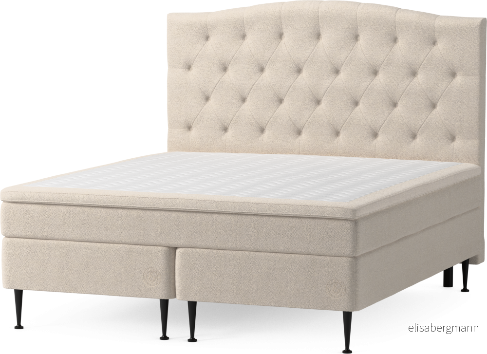 Asperö Comfort Kontinentalsäng, dubbelsäng med bäddmadrass Comfort och sängben otAkO