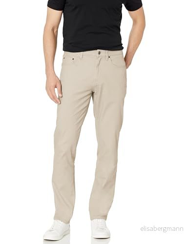 Amazon Essentials Herr Athletic Fit 5 ficka stretch twill byxa (finns i stora och långa), sten, 28 B x 30 L 193548653668