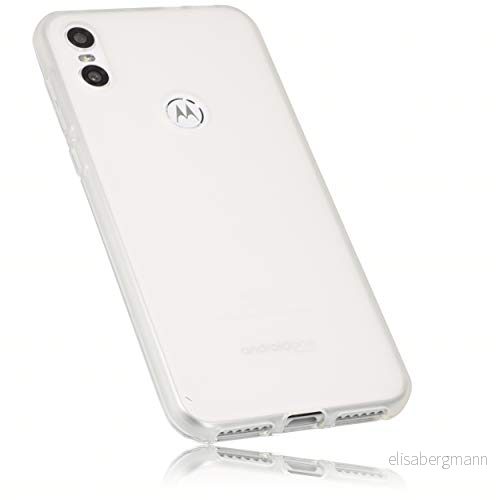 mumbi fodral kompatibelt med Motorola One mobiltelefonfodral transparent vit 4251657900472