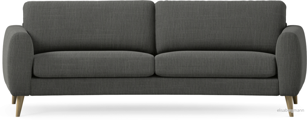 Bridge 3-sits soffa svängd k2cmm