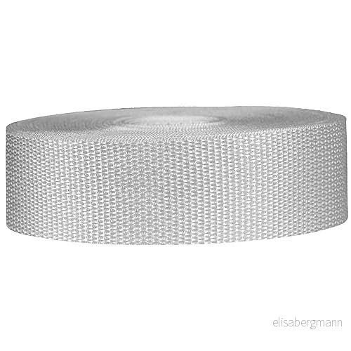 Strapworks Lätt polypropylenväv polyband för utomhusreparation av gör det själv redskap, husdjurshalsband, hantverk 1,5 tum x 50 meter vit 848862035361