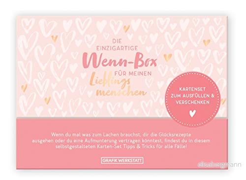 Grafik verkstad presentbox för favoritpersonen Kortset att fylla i 20 kort högkvalitativ låda 4043651637092
