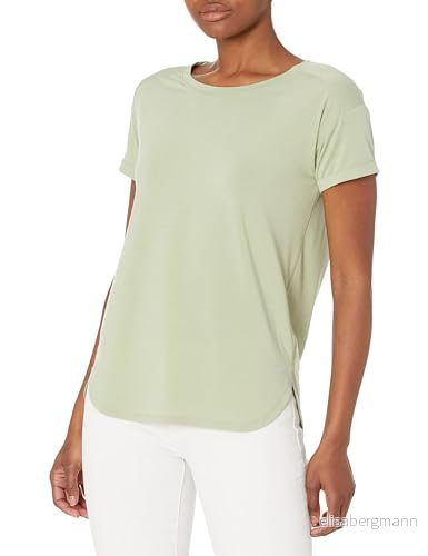 Amazon Essentials Women's Studio lätt T shirt med rund hals ledig passform (finns i plusstorlek), Ljusgrön, XXL 195111426402
