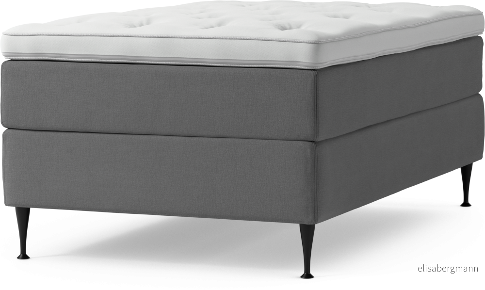 Delux Dream Kontinentalsäng, enkelsäng 120 cm med bäddmadrass och sängben uoOMf