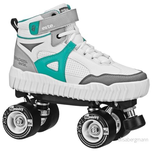 Roller Derby Glidr Sneaker Skate Vit/Blågrön Storlek Herr 6/Dam 7 49288730162