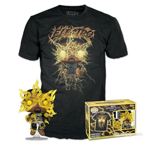 Funko! POP AND TEE SpiderMan NWH Electro M 889698676588