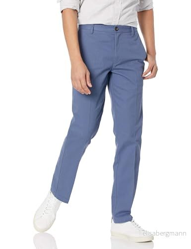 Amazon Essentials mäns slim fit skrynkelbeständig Chino byxa med platt framsida, indigo, 36 B x 32 L 195111344058