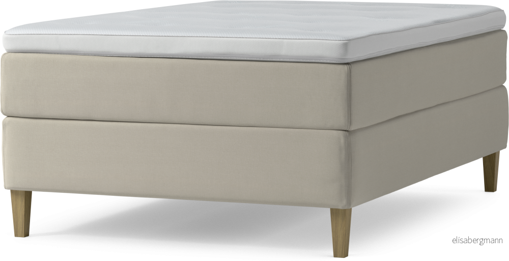 Delux Dream Kontinentalsäng, enkelsäng 140 cm med bäddmadrass och sängben yr3ms