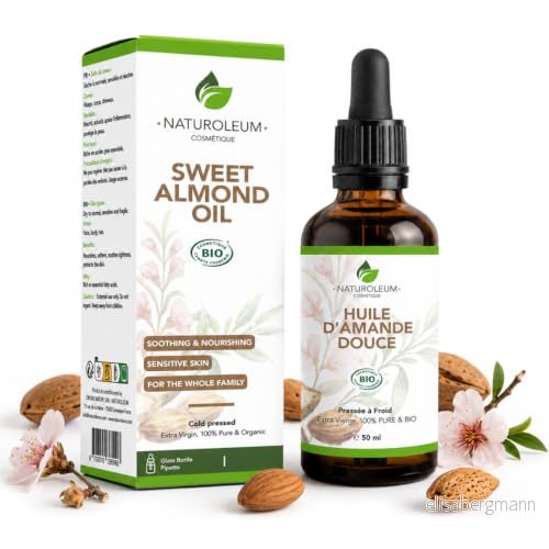 100% EKOLOGISK MANDELOLJA, ren och naturlig, kallpressad Extra Virgin närande vård för kropp, hud, ansikte, hår. Vegansk 703791385508