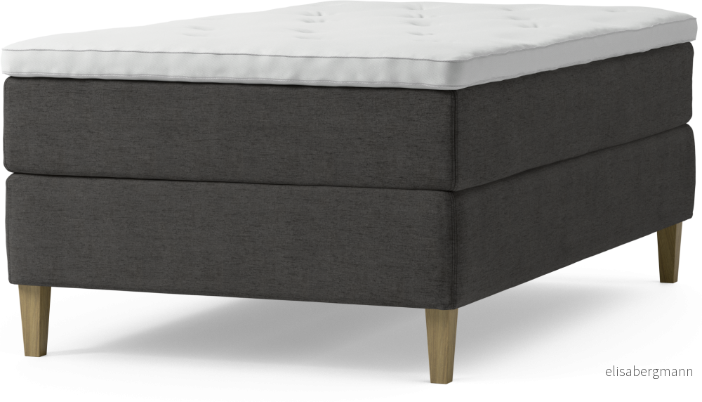 Delux Dream Kontinentalsäng, enkelsäng 120 cm med bäddmadrass och sängben zQ6YD
