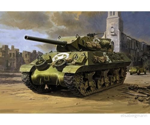 Tamiya 300032519 WWII US jaktstridsvagn M10 medelstor produktion, militär byggsats 1:48 4950344325191