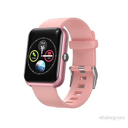 Hi5 S20 Fitness armband Tracker Watch SmartWatch med IP68 vattentät, aktivitetsspårare puls, sömnmonitor, rörelsepåminnelse, kaloriräknare och påminnelserosa, 10436EU 841930146532