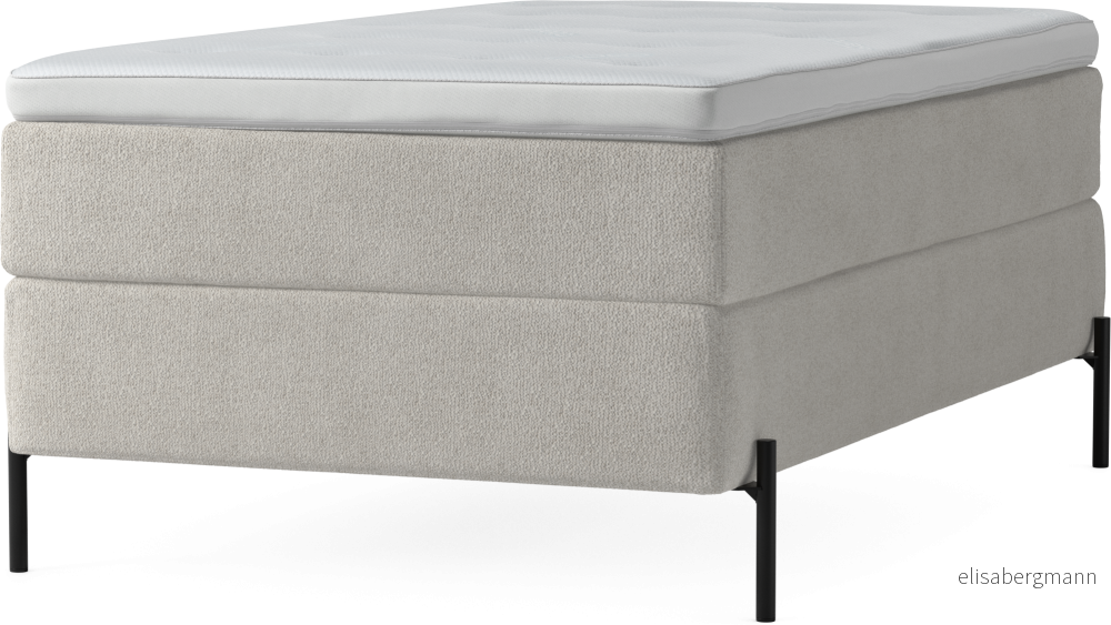 Delux Dream Kontinentalsäng, enkelsäng 120 cm med bäddmadrass och sängben FxAB1