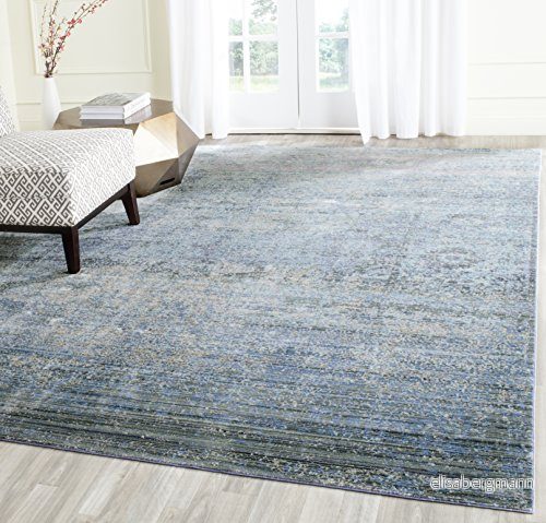 Safavieh Metro Mod inomhusvävd rektangulär matta, mystique kollektion, MYS920, i blått/multi, 91 x 152 cm för vardagsrum, sovrum eller valfritt inomhusutrymme 889048132146