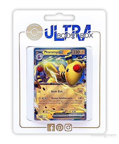 Pharamp ex (Ampharos ex) SV016 Ultraboost X Écarlate et Violet 01 Box med 10 franska Pokémon kort 3701604903380