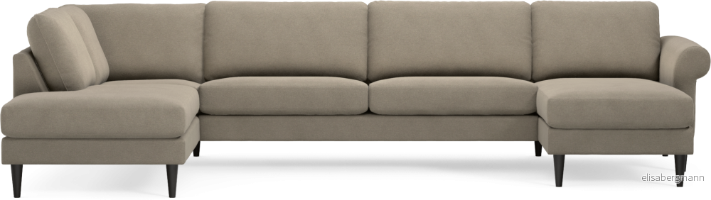 Bridge 3-sits soffa med divan vänster och schäslong höger j5BKF