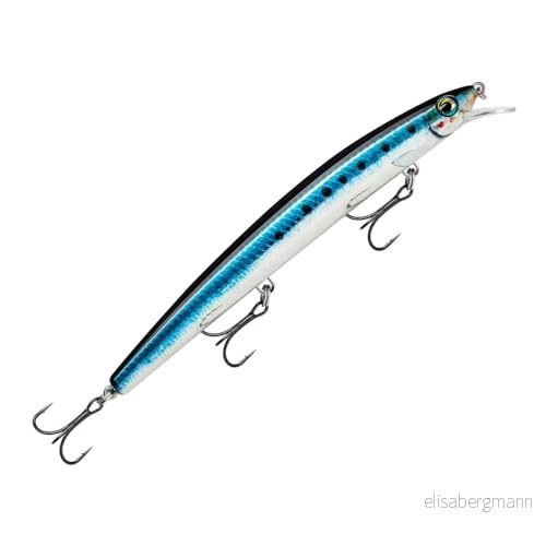 Rapala Konstgjord Spinning MaxRap Aerodynamisk Simulering Lure för Havsfiske Simdjup 0,3, 0,3 0,9 m 17 cm/28 g Tillverkad i Estland Live Unisex Sardine, 22677289953