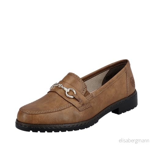 Rieker Damer 51860 Loafer, BRUN, 36 EU 4061811137015