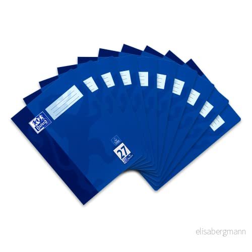 Oxford A4 anteckningsbok, 16 ark linjal, 27 st kantfodrade 10 pack 4006144066977